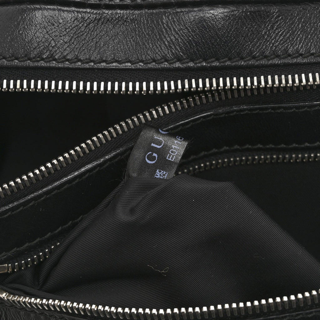 Gucci Guccissima Web Belt Bag Black