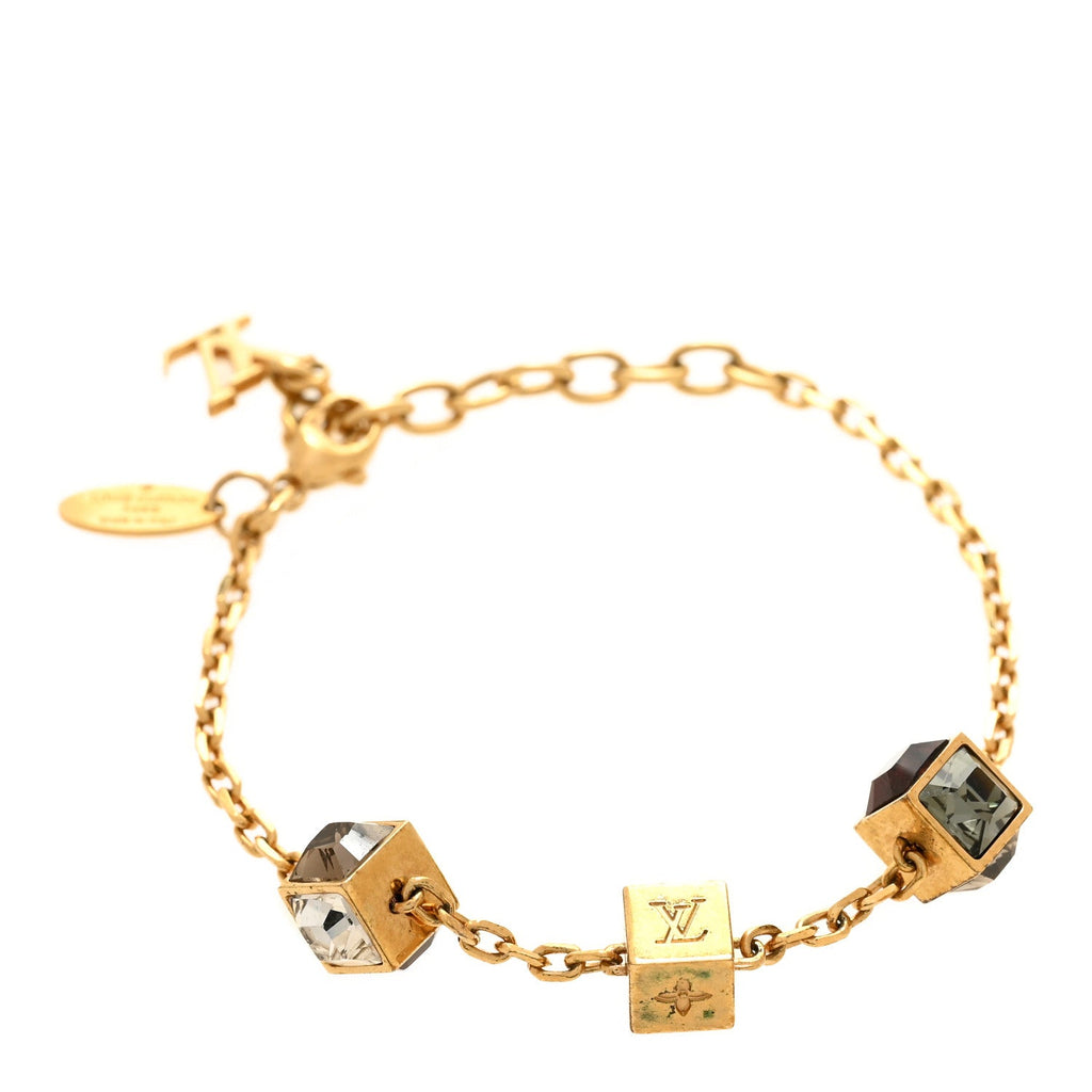 Louis Vuitton Swarovski Gamble Bracelet Azur Gold