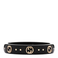 Gucci 18K Yellow Gold Synthetic Corundum Icon Ring 59 8.75 Black