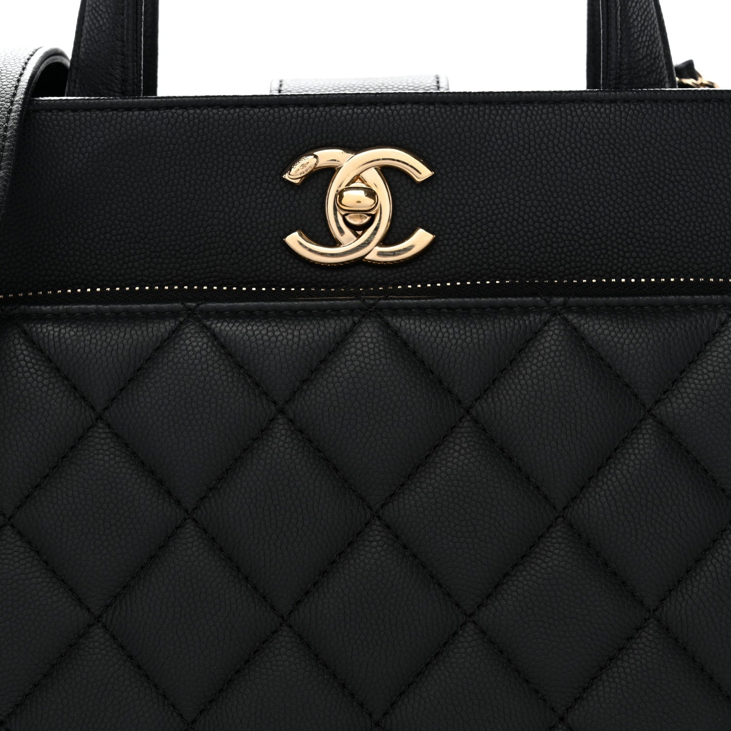 Chanel Caviar Quilted Small Business Affinity Shopping Bag Black