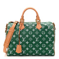 Louis Vuitton Calfskin Monogram Speedy P9 Bandouliere 40 Green