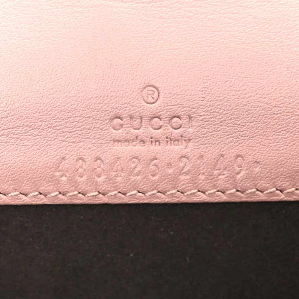 Gucci Calfskin Matelasse GG Marmont Mini Bag  Perfect Pink