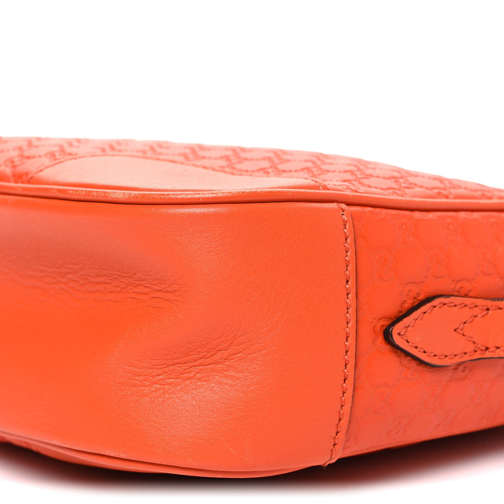 Gucci Soft Microguccissima Mini Bree Messenger Bag Sun Orange