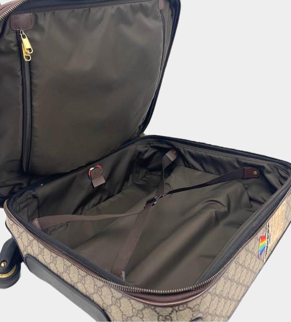 GUCCI GG Supreme Carry-On Suitcase- Travel Patches