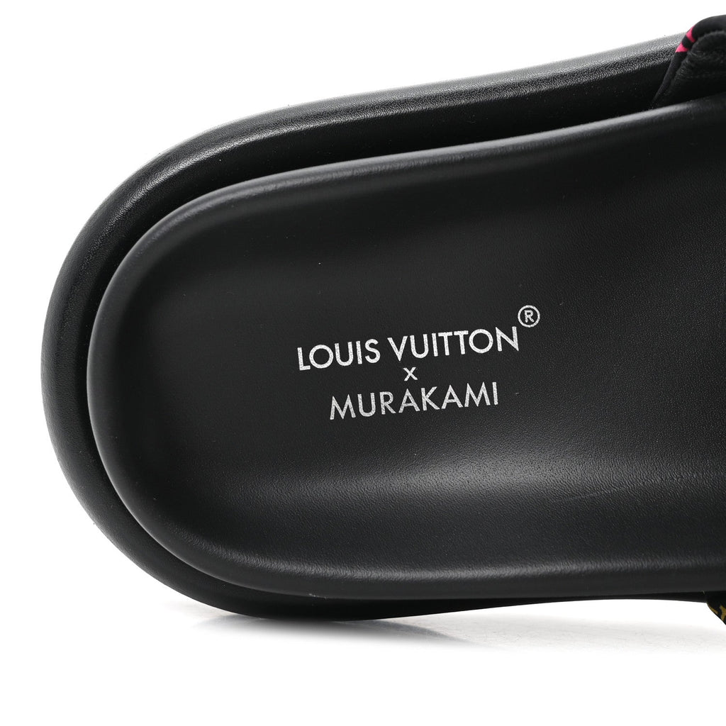 Louis Vuitton LV X TM Monogram Multicolor Pool Pillow Flat Comfort Mule 35 Black