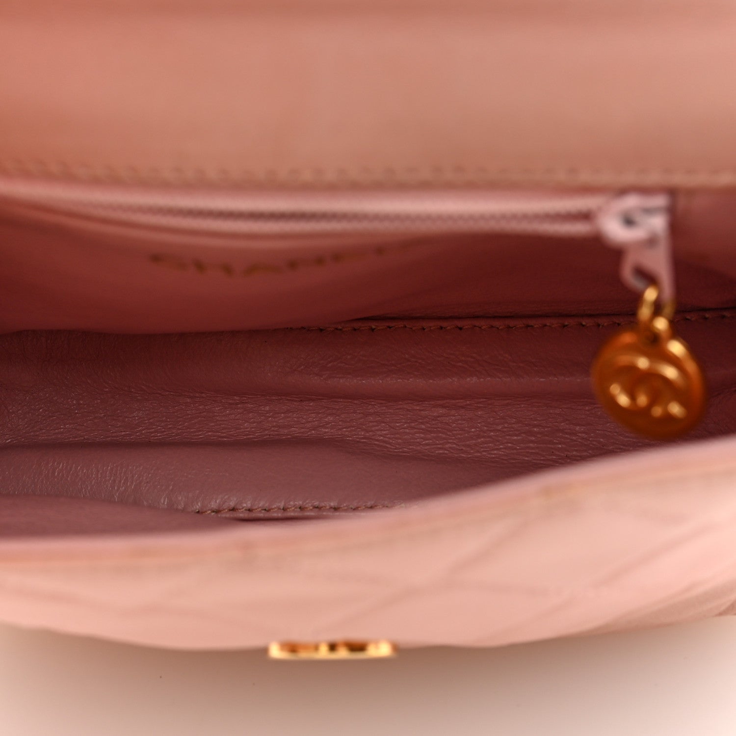 Chanel Lambskin Camellia Mini Flap Pink