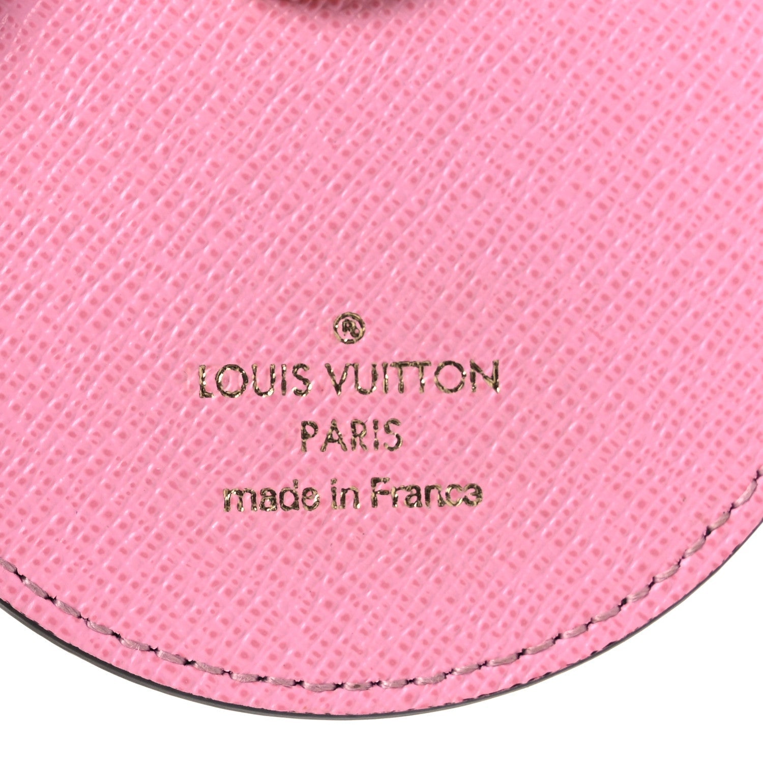 Louis Vuitton Monogram 2022 Christmas Animation Paris Bag Charm Key Ring Pink