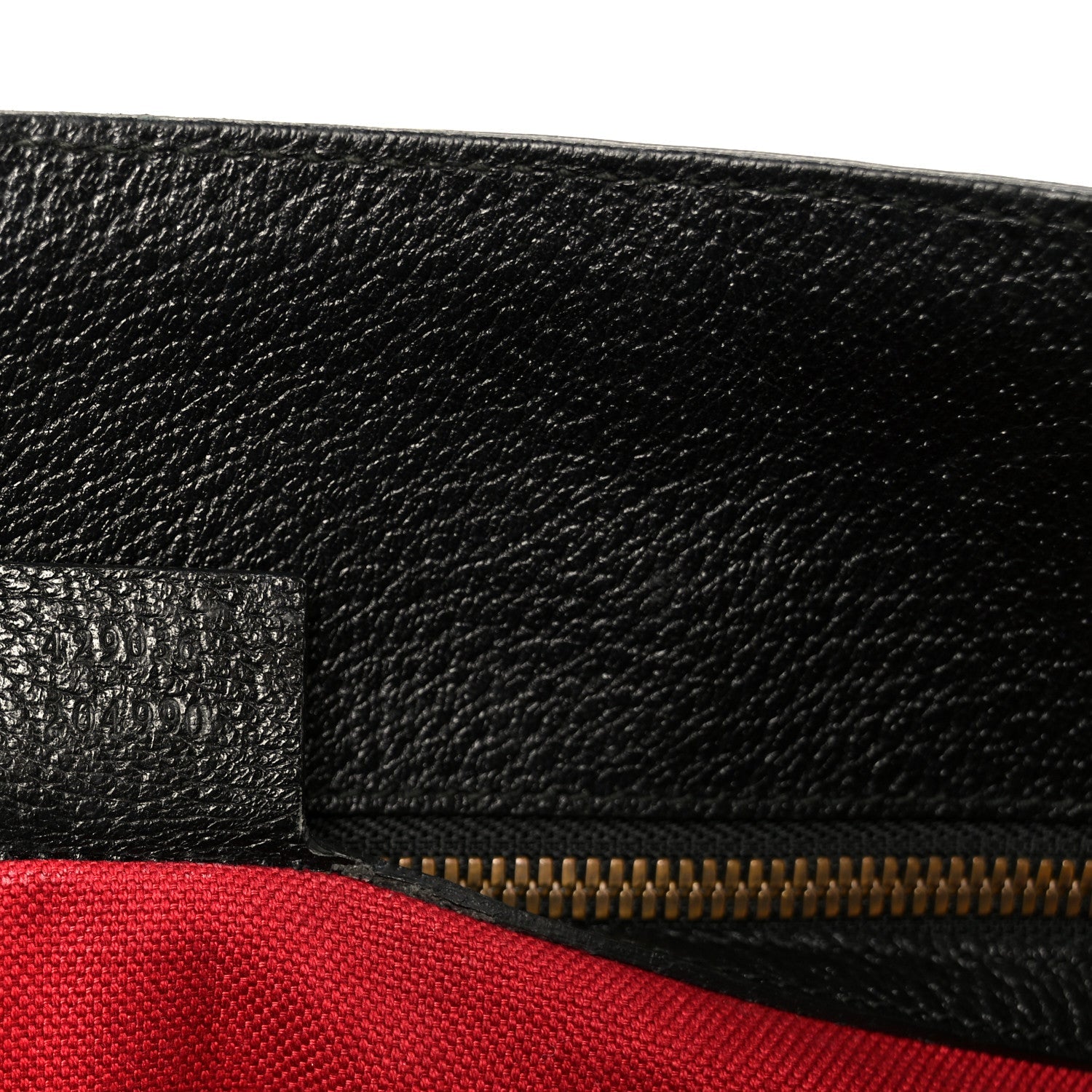 Gucci Grained Calfskin Web Top Handle Tote Black