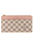 Louis Vuitton Damier Azur Slim Purse Rose Ballerine