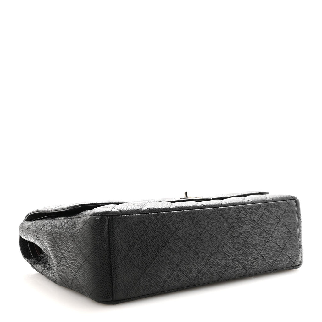 Chanel Caviar Quilted Maxi Double Flap Black