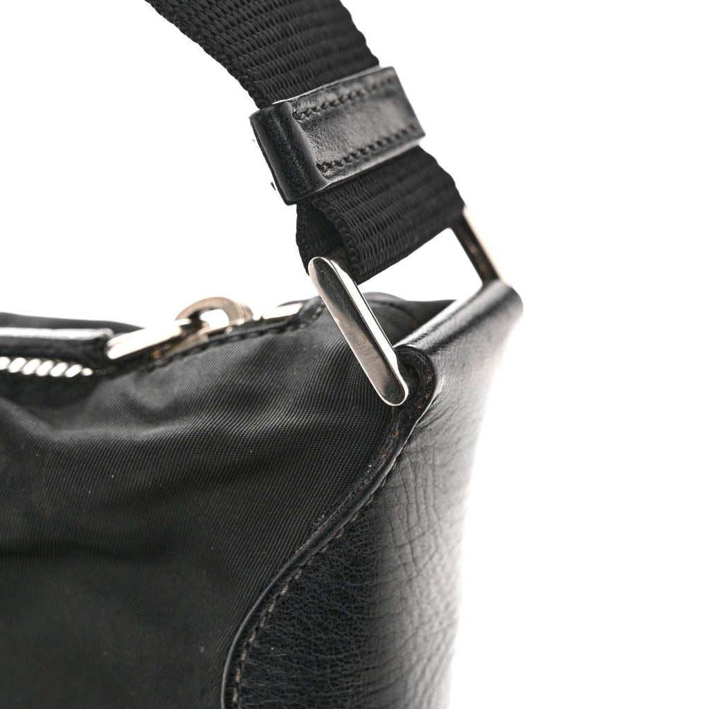 Prada Nylon Shoulder Bag  Black