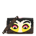 Louis Vuitton Monogram Kabuki Chain Wallet Black