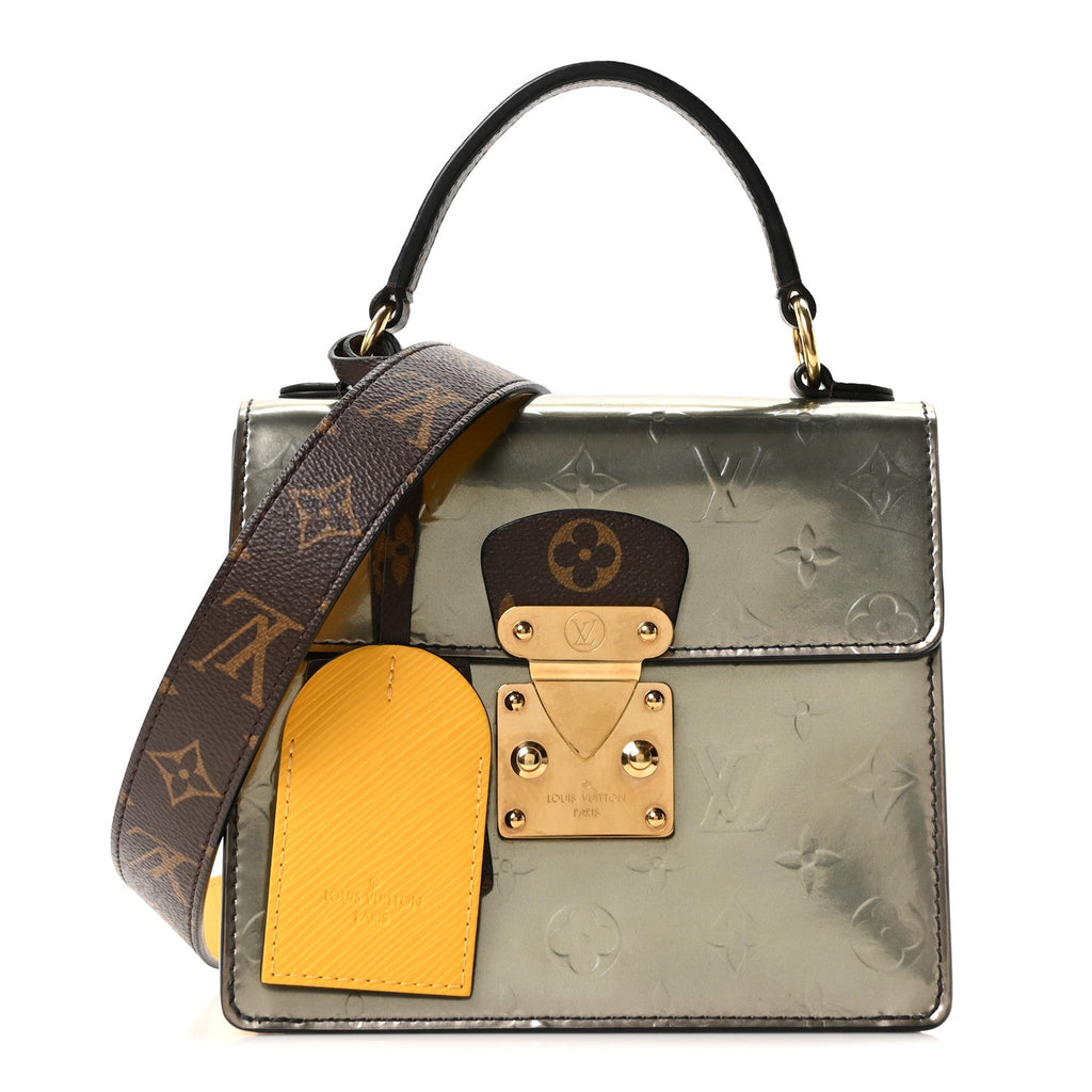 Louis Vuitton Vernis Epi Monogram Spring Street Bitume Metallise