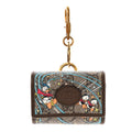 Gucci X DISNEY GG Supreme Monogram Donald Duck Interlocking G Key Pouch Beige Multicolor New Acero