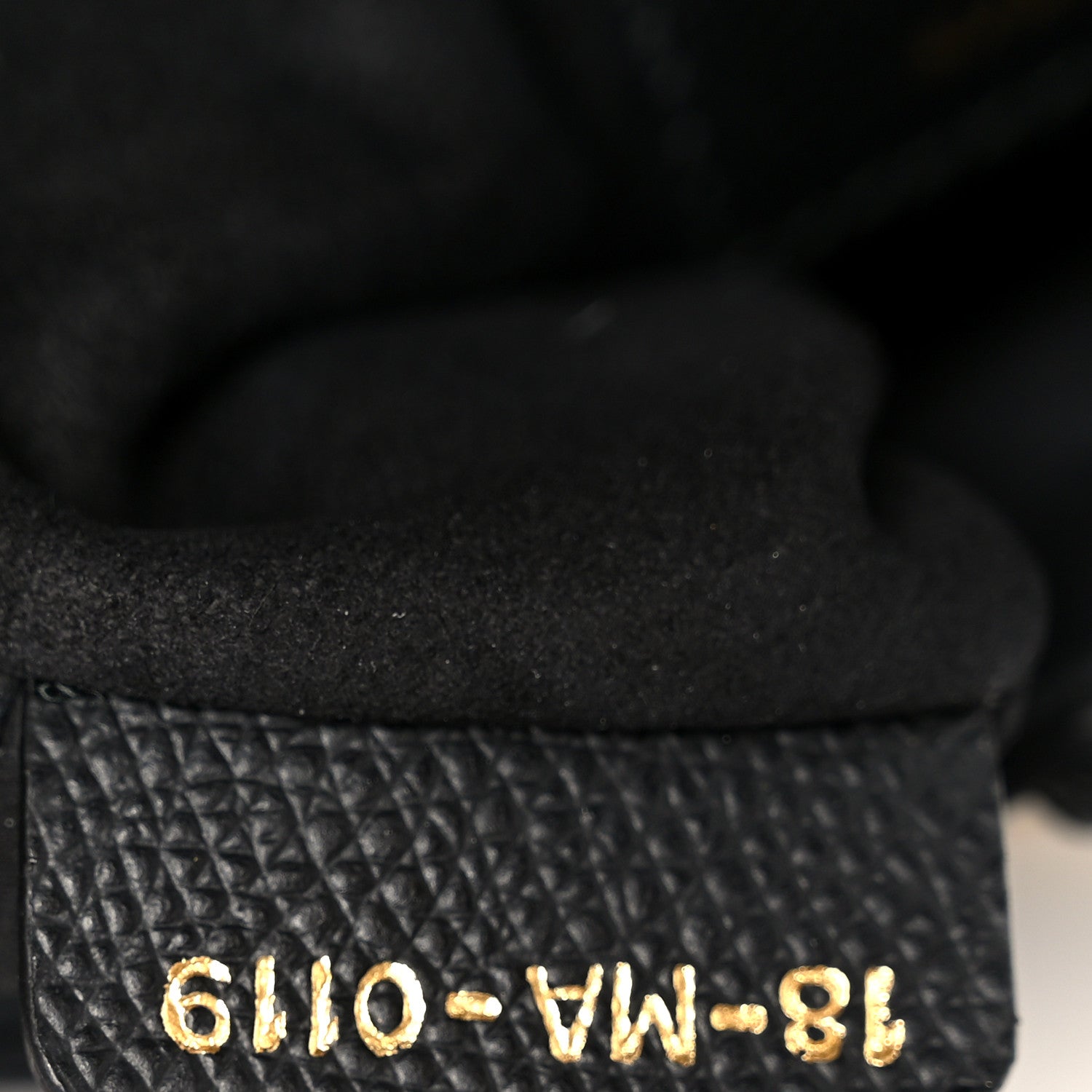 Christian Dior Grained Calfskin Mini Saddle Bag Black