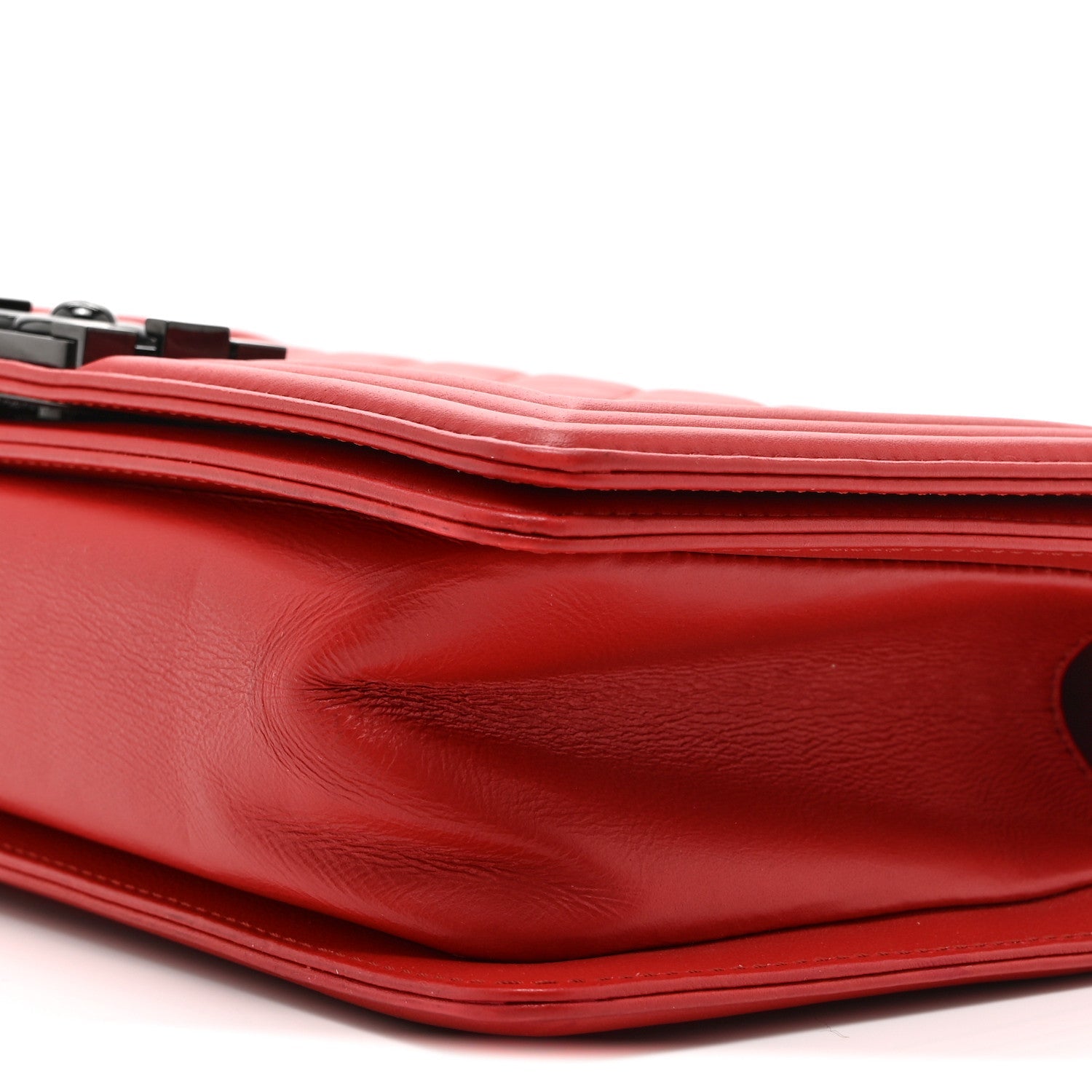 Chanel Calfskin Quilted Medium Boy Flap Red