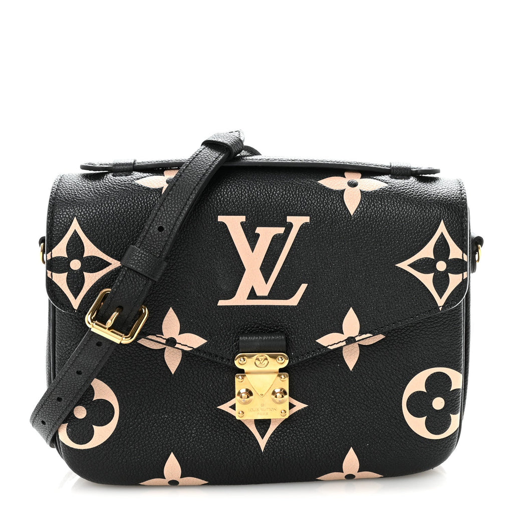 Louis Vuitton Empreinte Monogram Giant Pochette Metis Black Beige