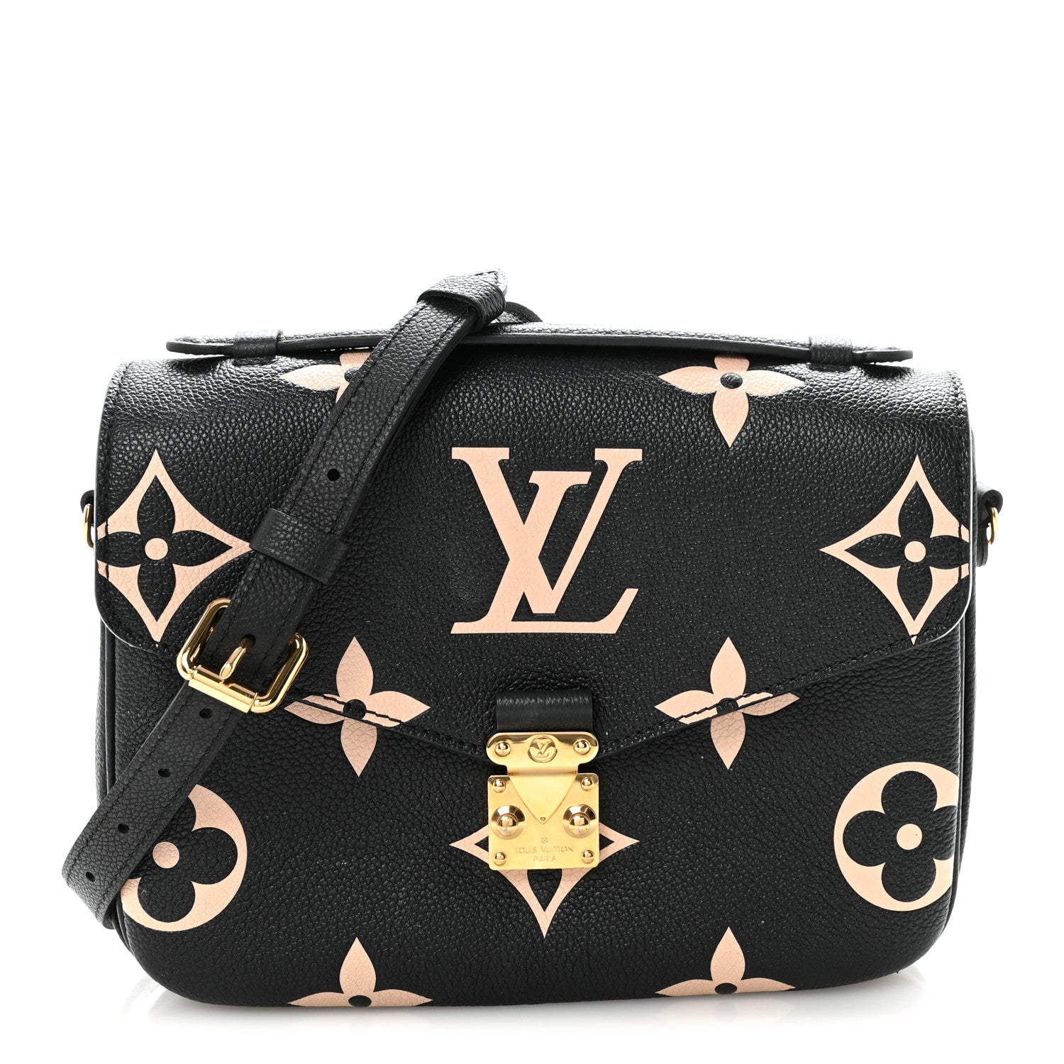 Louis Vuitton Empreinte Monogram Giant Pochette Metis Black Beige