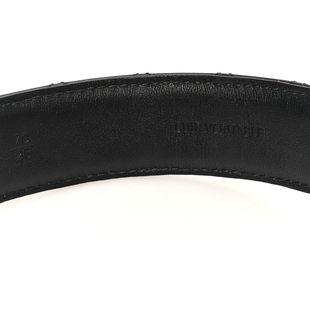 Calfskin Quilted CC Chain Belt 70 28 Black