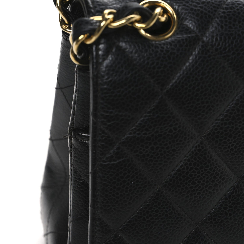 Chanel Caviar Quilted Jumbo Double Flap Black