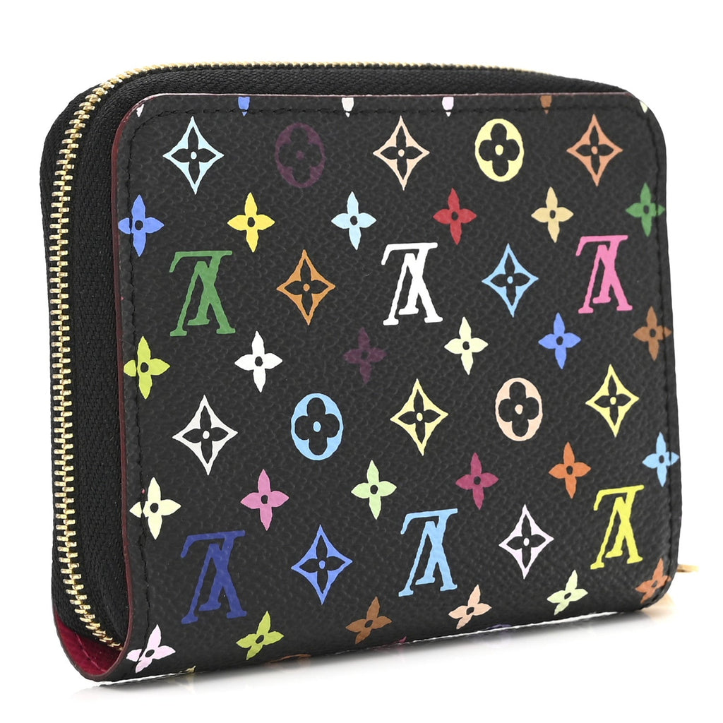 Louis Vuitton Monogram Multicolor Zippy Coin Purse Black Grenade