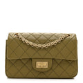 Chanel Aged Calfskin Quilted 2.55 Reissue 224 Flap  Khaki