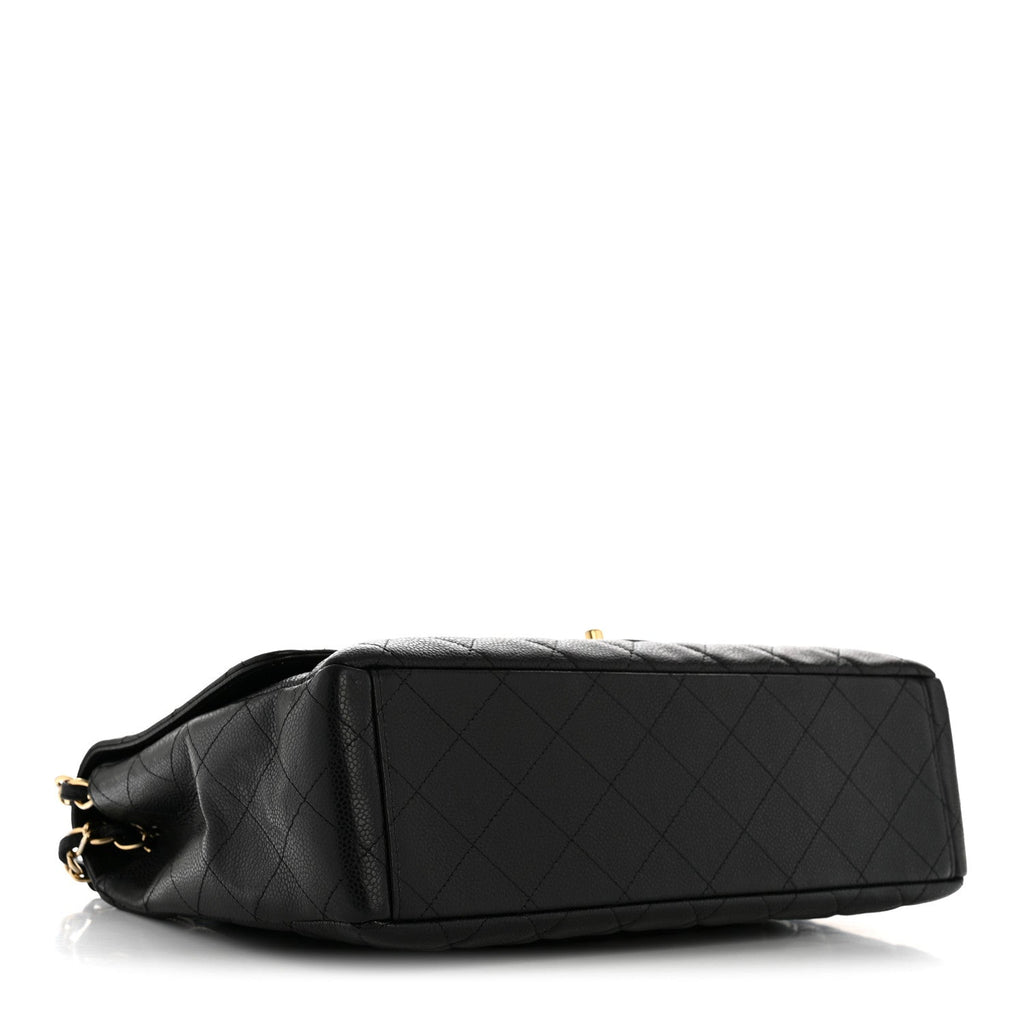 Chanel Caviar Maxi Single Flap Black