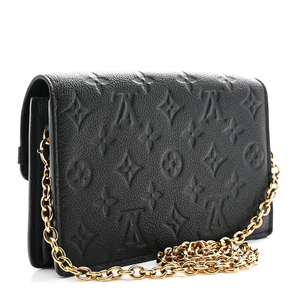 Louis Vuitton Empreinte Vavin Chain Wallet Black