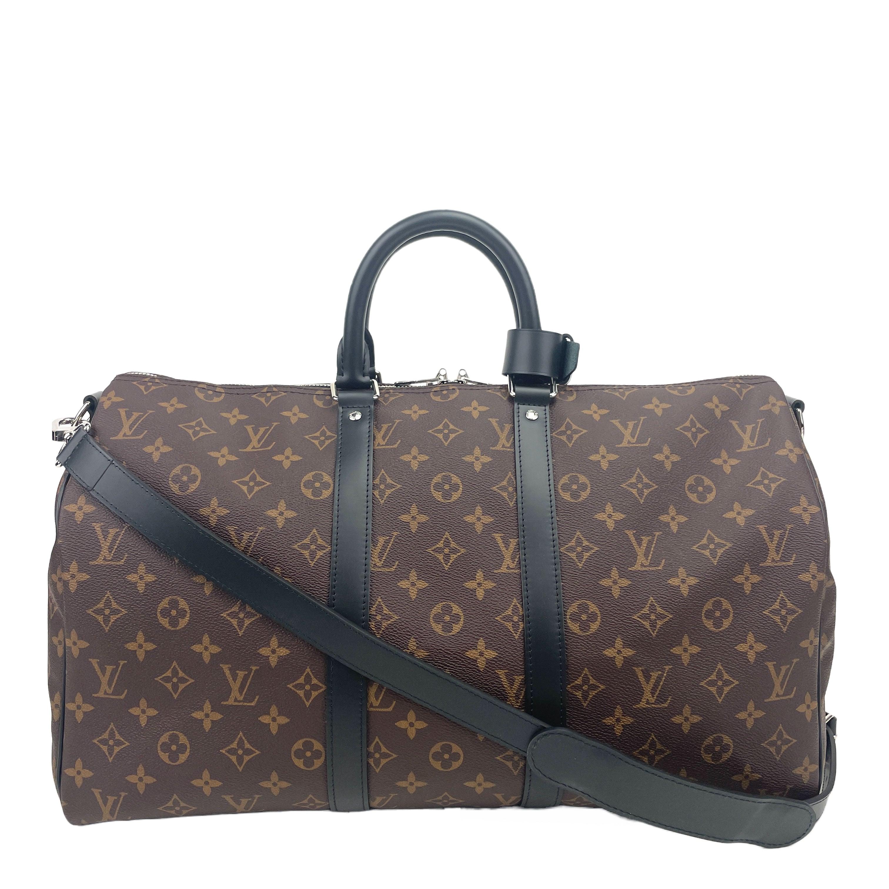 LOUIS VUITTON Monogram Macassar Keepall Bandoulière 45