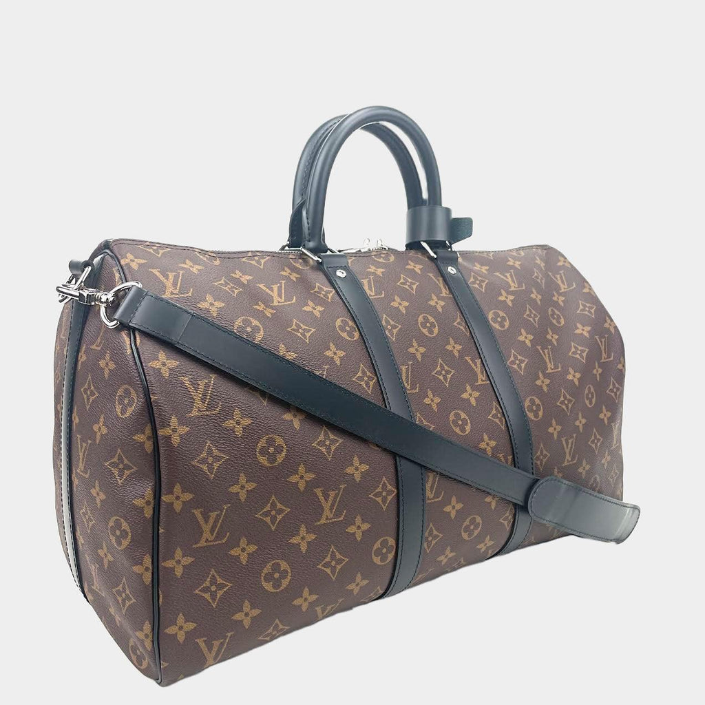 LOUIS VUITTON Monogram Macassar Keepall Bandoulière 45