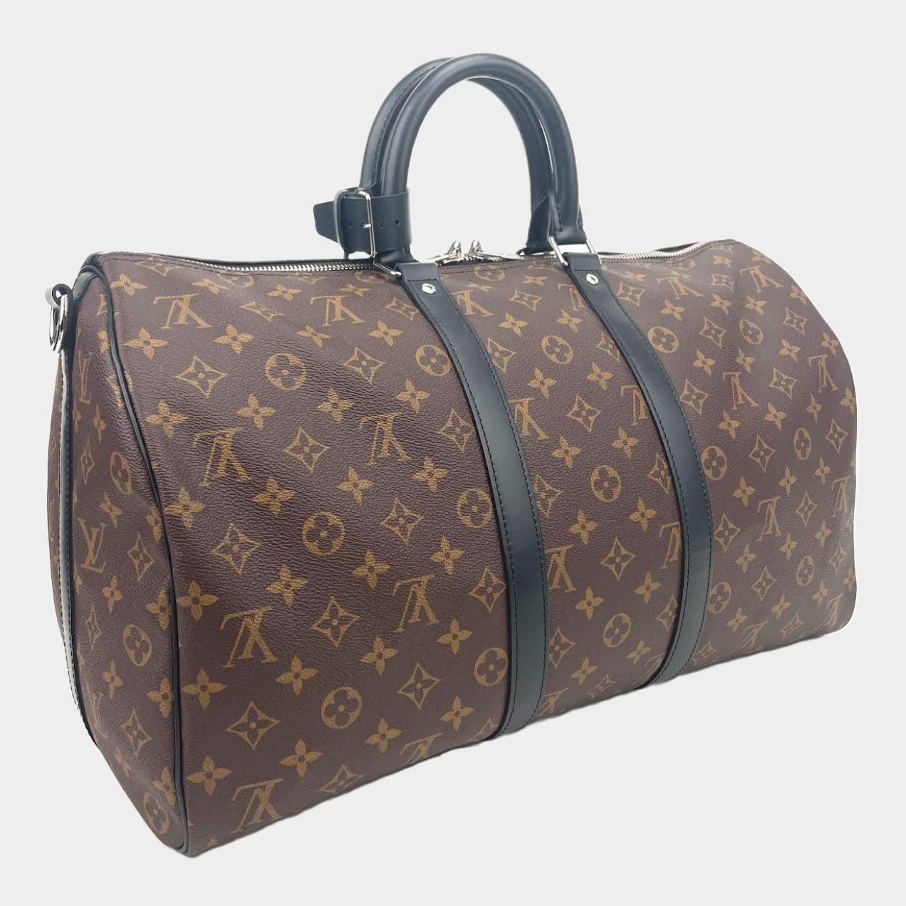 LOUIS VUITTON Monogram Macassar Keepall Bandoulière 45