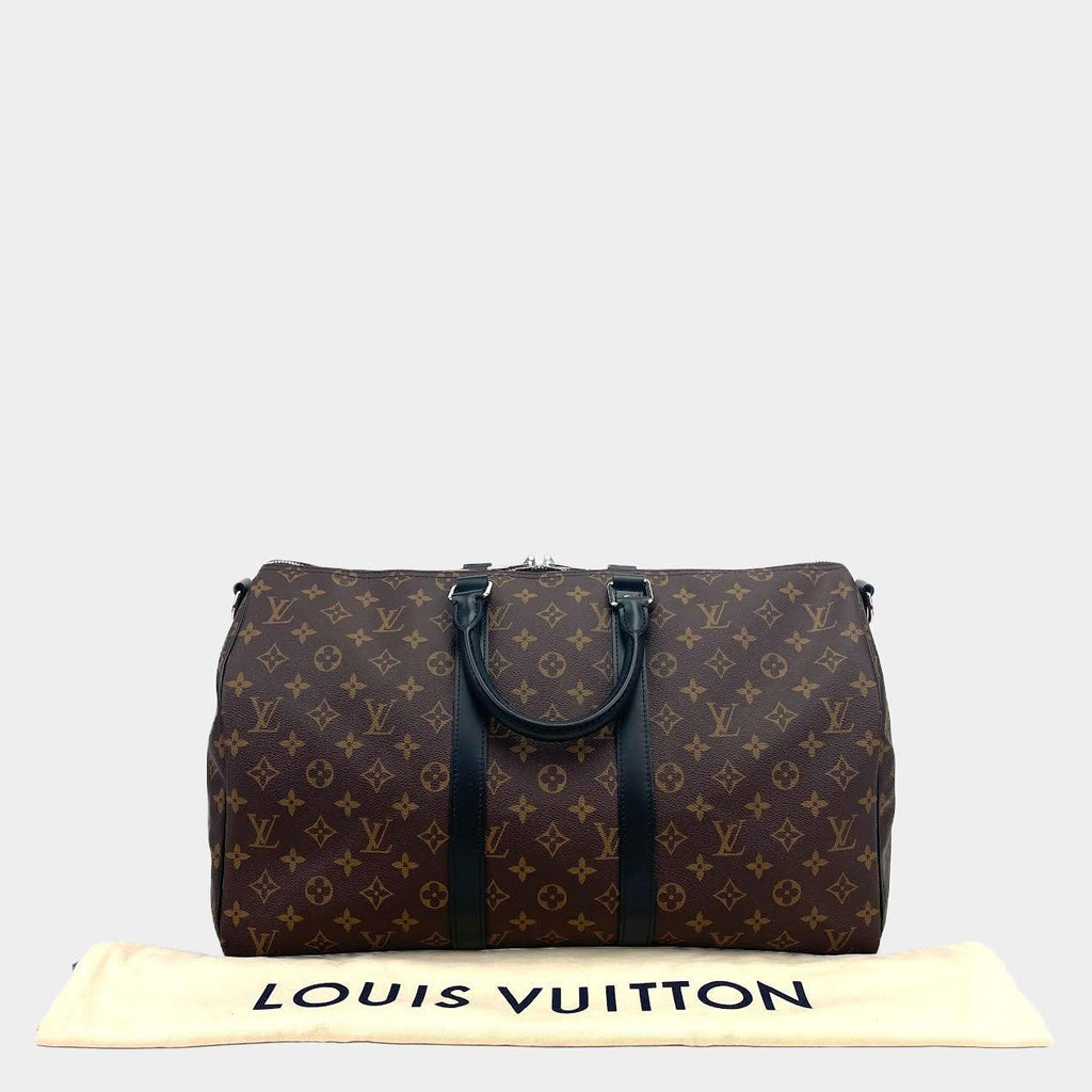 LOUIS VUITTON Monogram Macassar Keepall Bandoulière 45