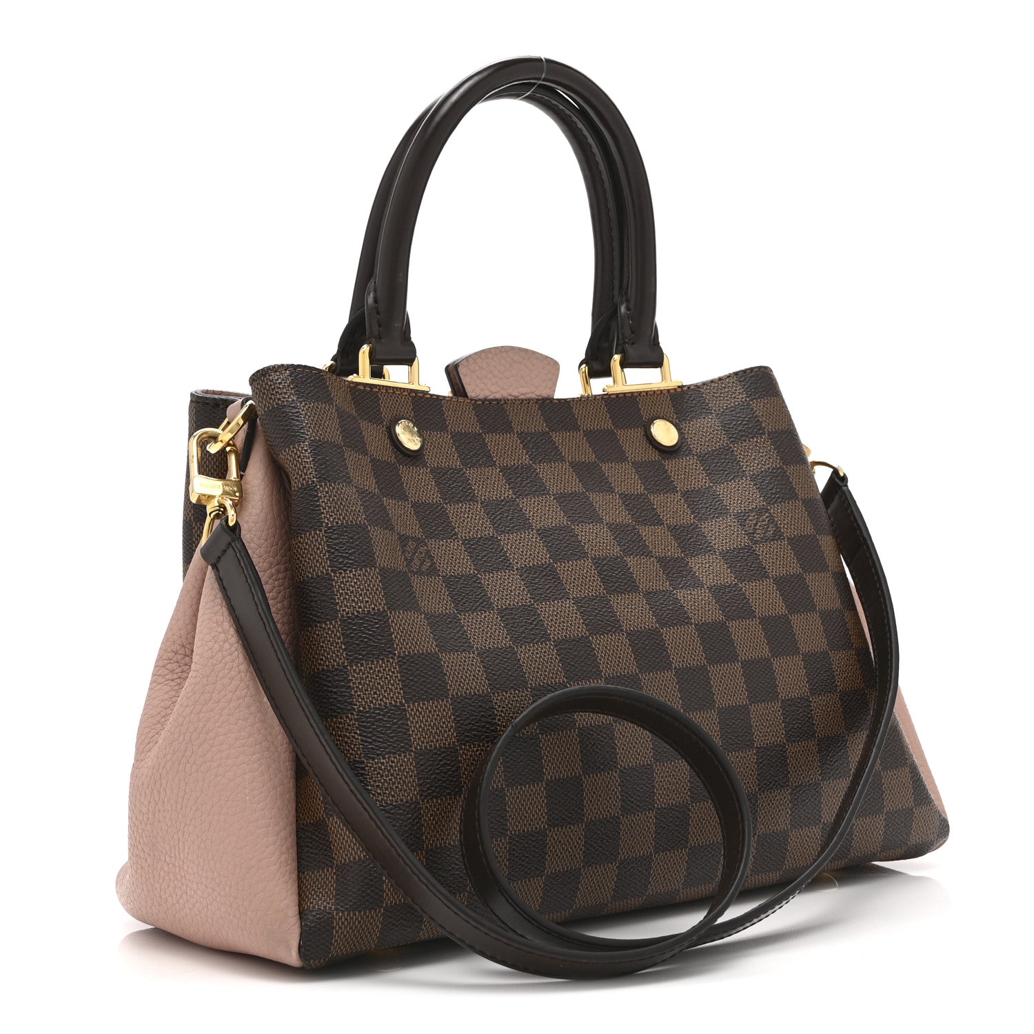 Louis Vuitton Damier Ebene Cuir Taurillon Brittany Magnolia