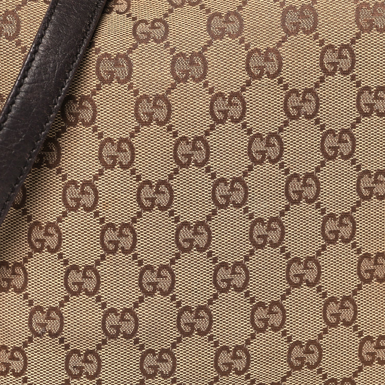 Gucci Monogram Web Jolicoeur Charms Messenger Dark Brown