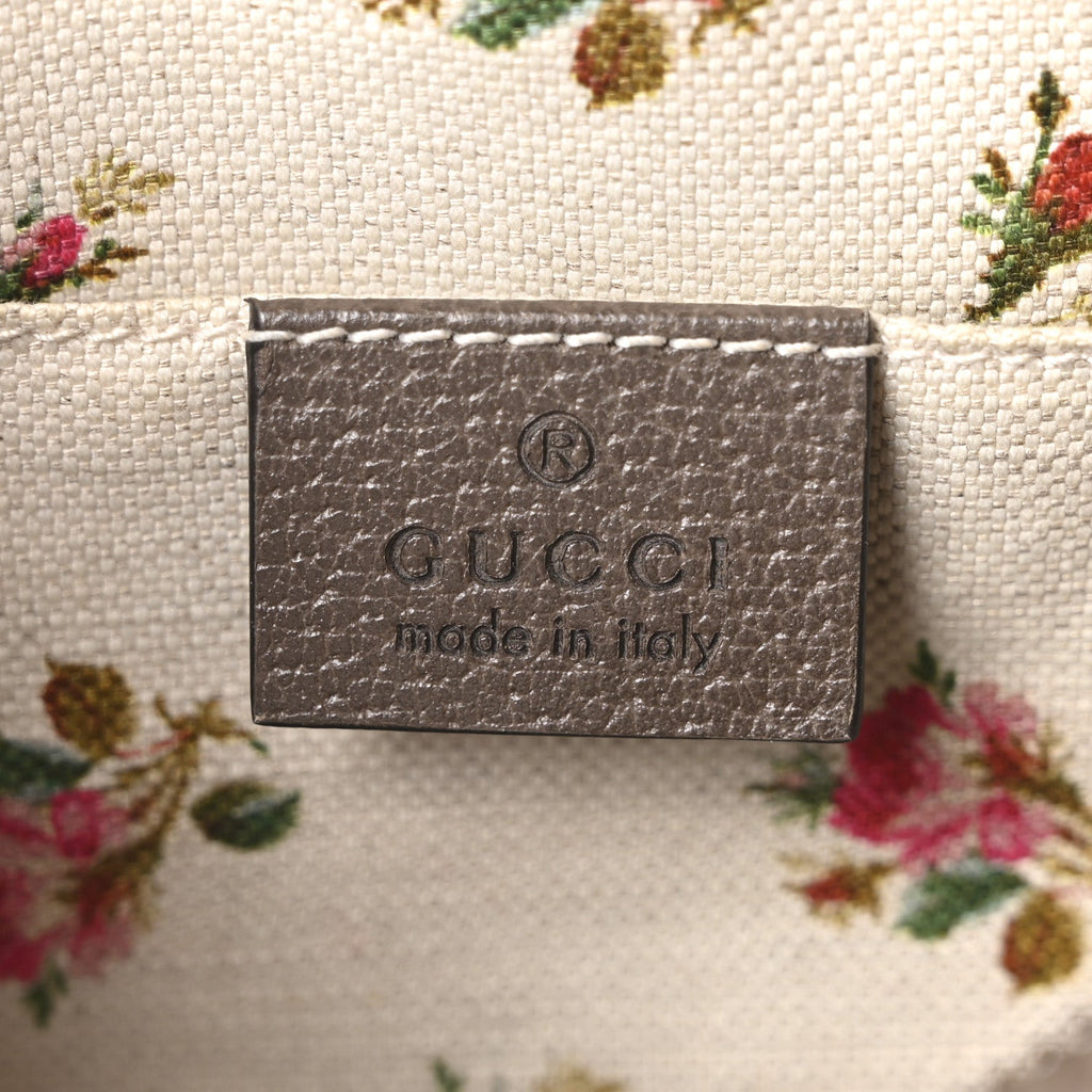 Gucci GG Supreme Monogram Web Neo Vintage Shoulder Bag Beige New Acero Crop
