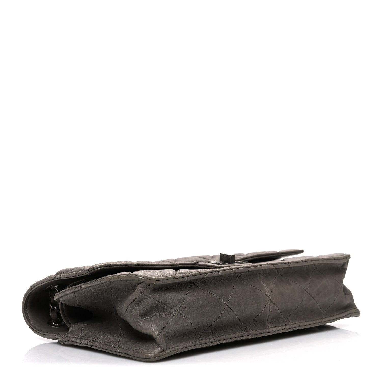 Chanel Washed Lambskin Jumbo Take Away Flap Grey