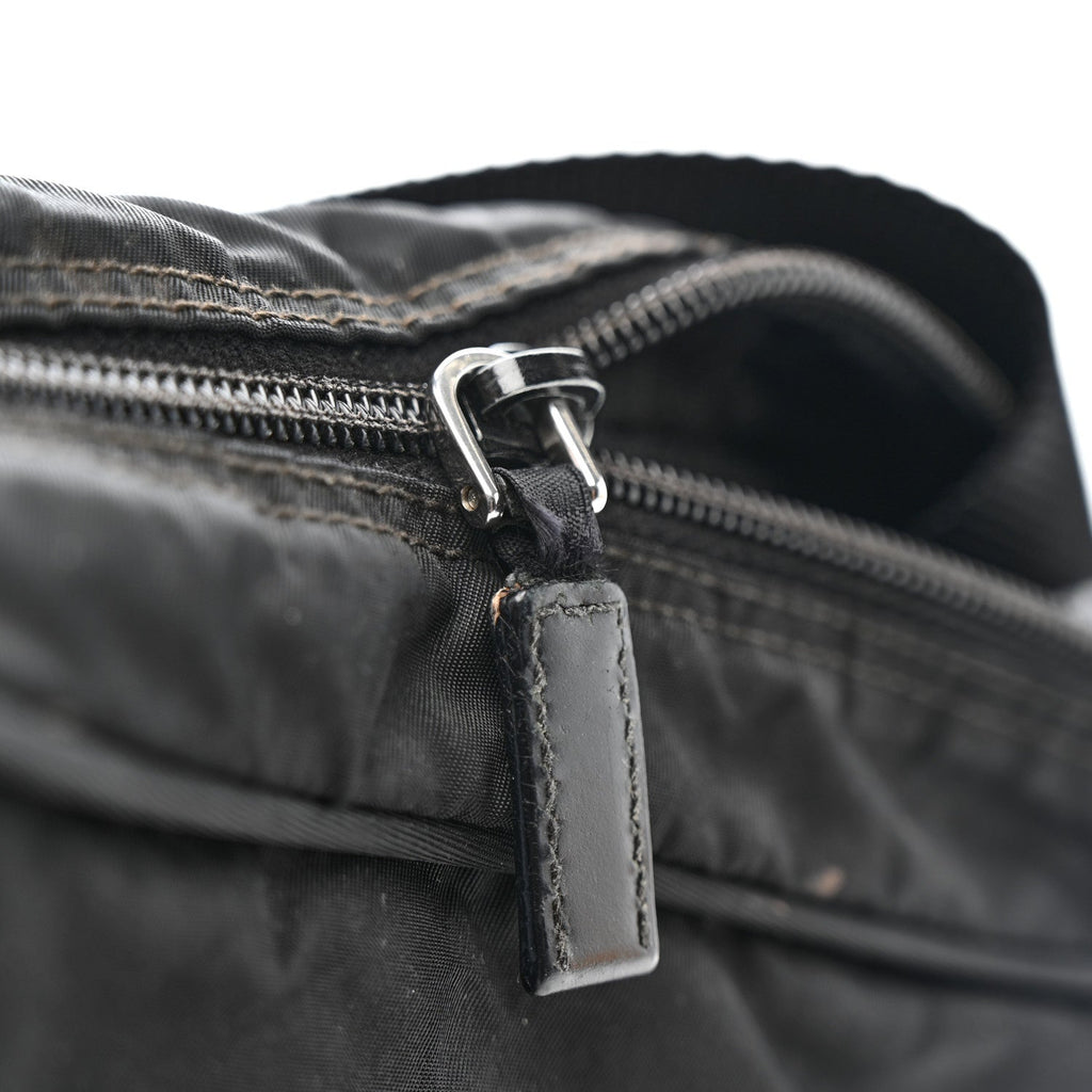 Prada Tessuto Nylon Triangle Shoulder Bag Black