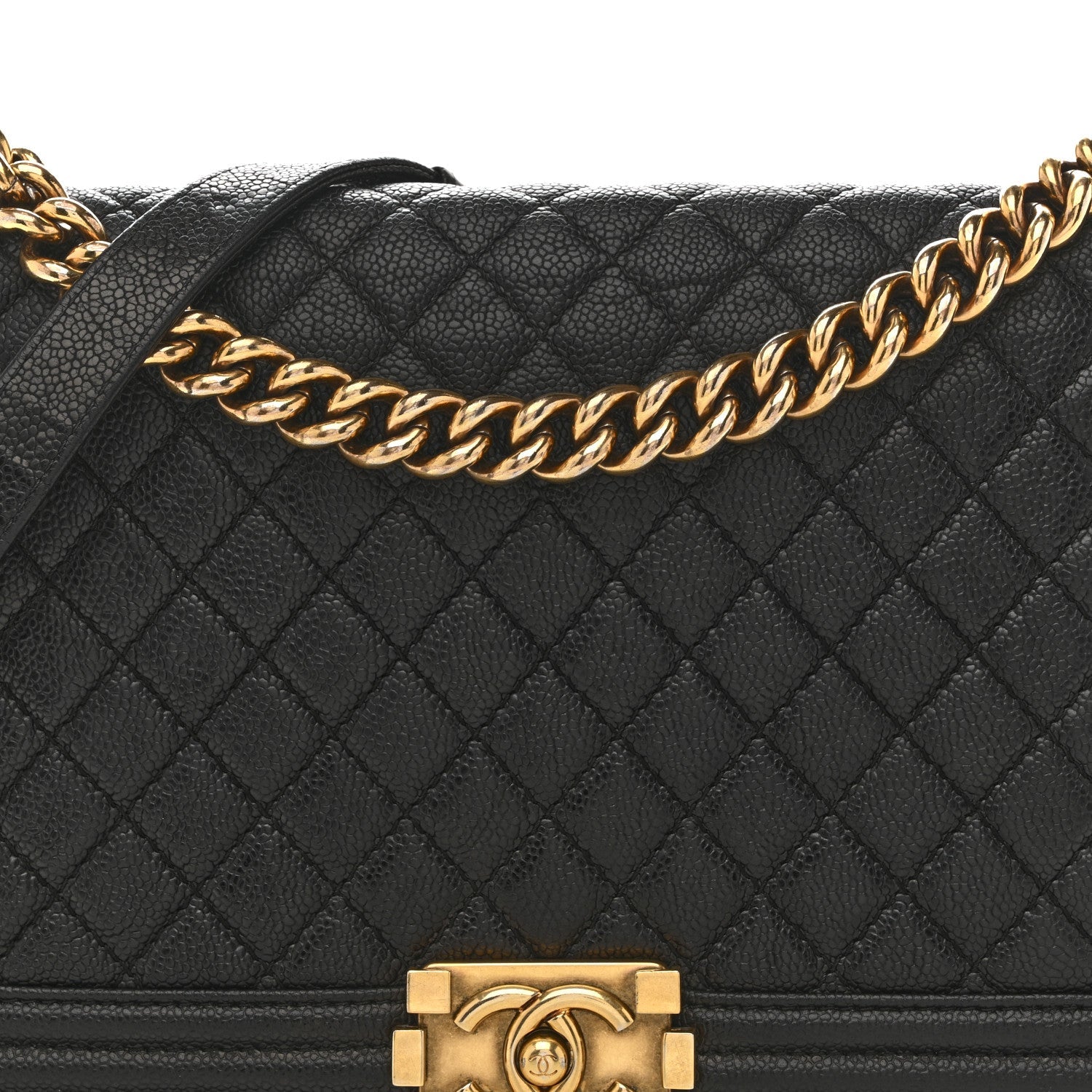 Chanel Caviar Quilted New Medium Boy Flap Black