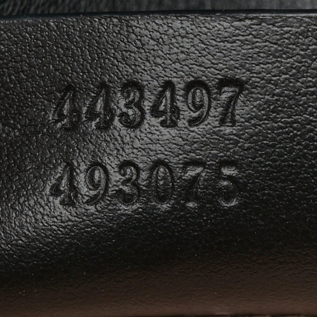 Gucci Calfskin Matelasse Small GG Marmont Shoulder Bag Black