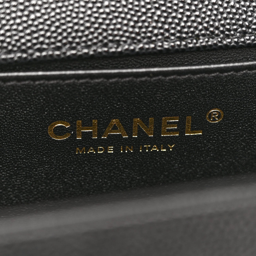 Chanel Caviar Quilted Medium Boy Flap Black