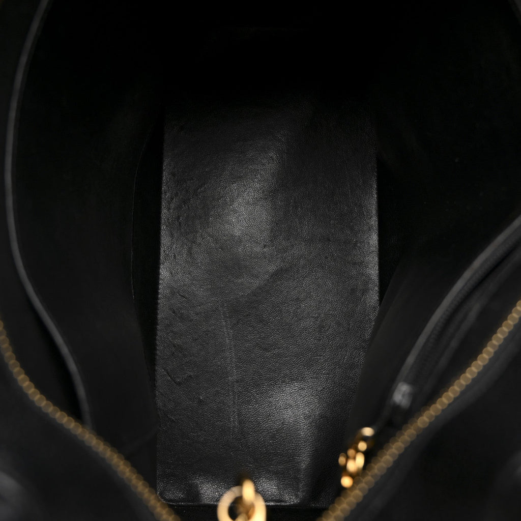 Chanel Caviar Quilted Medallion Tote Black
