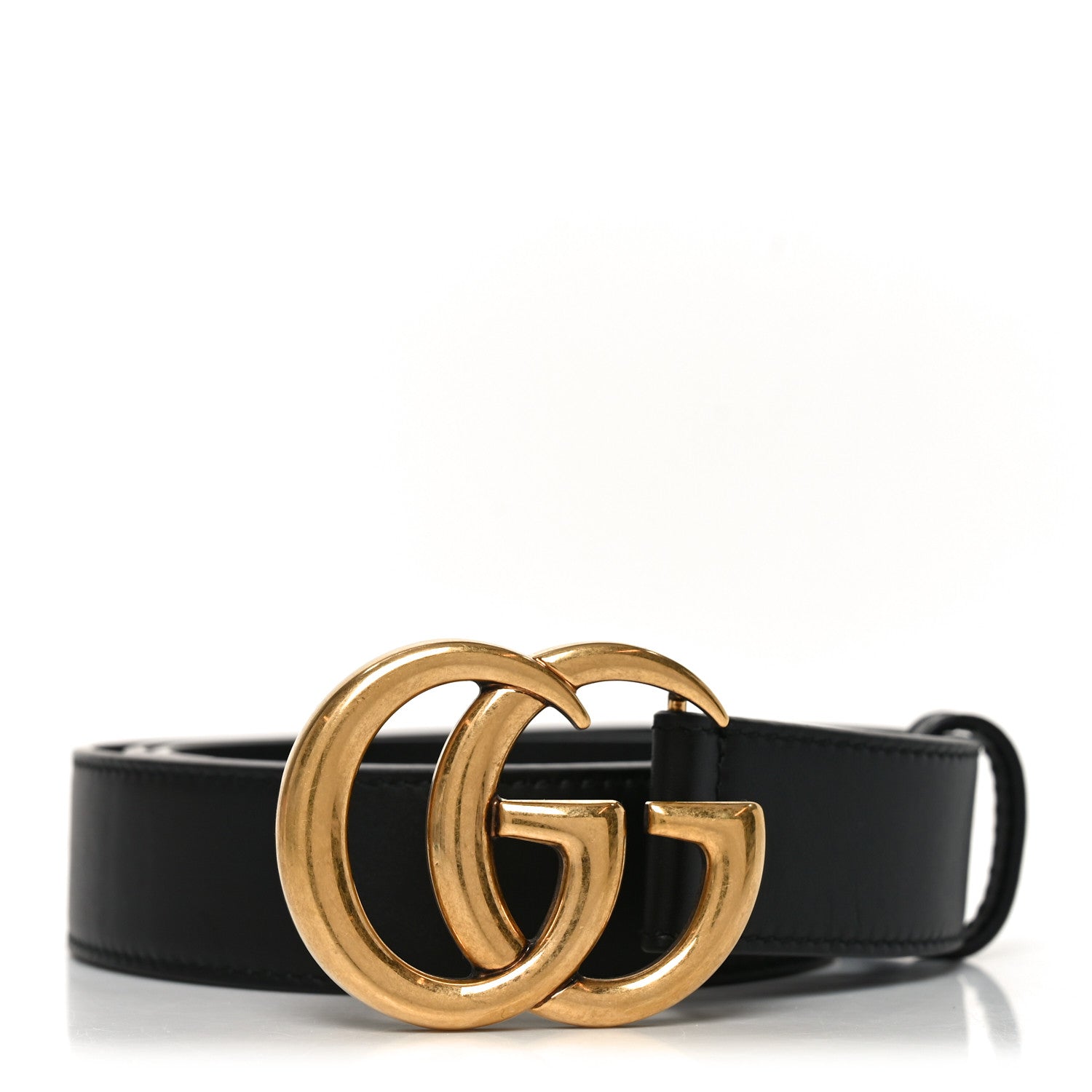 Gucci Calfskin Double G 30mm Belt 90 36 Black
