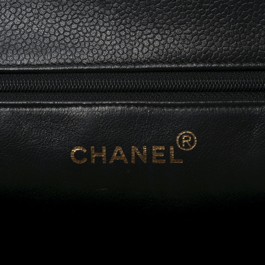 Chanel Caviar CC Tote Black