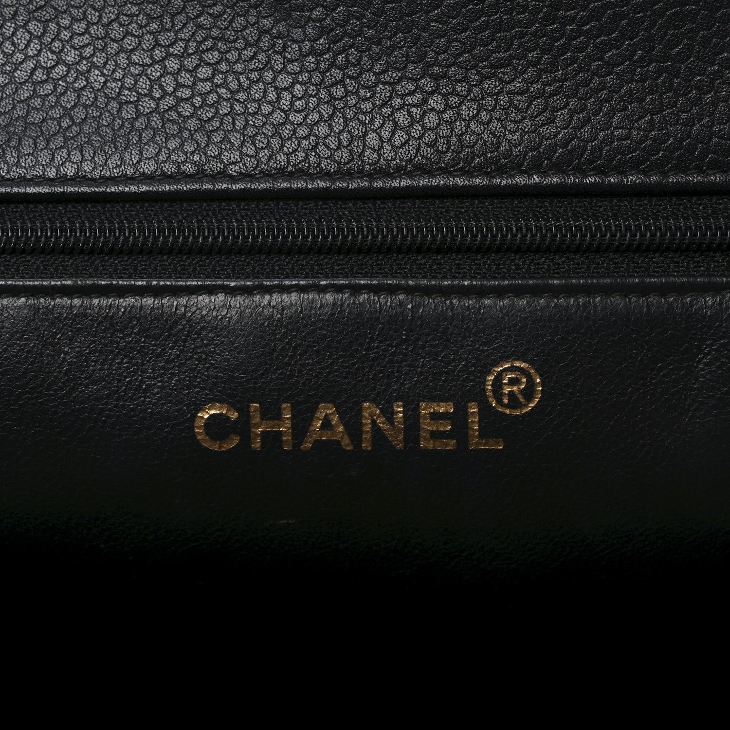 Chanel Caviar CC Tote Black