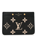 Louis Vuitton Empreinte Monogram Giant Card Holder Black Beige