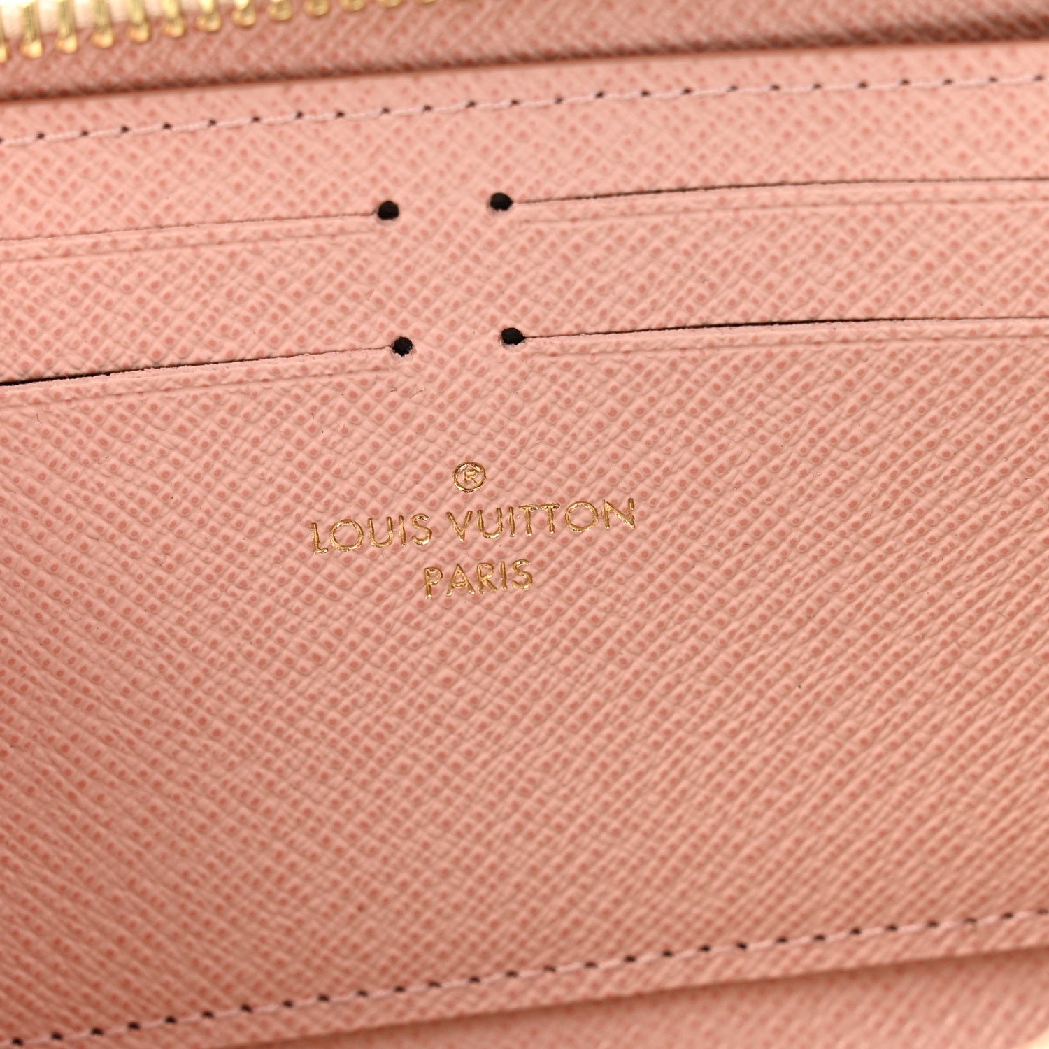 Louis Vuitton Damier Azur Clemence Wallet Rose Ballerine