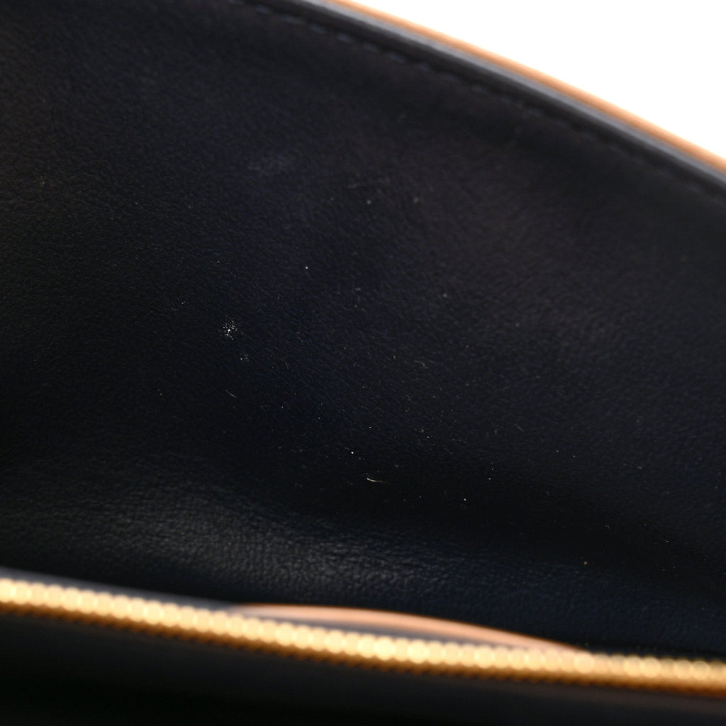 Louis Vuitton Lambskin Embossed Monogram Pochette Coussin Camel