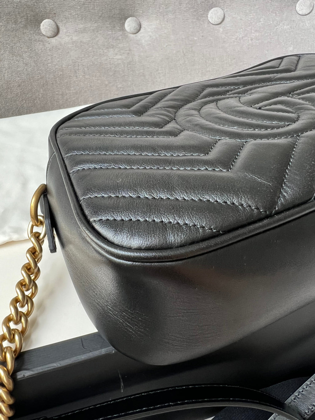 Gucci GG Black Marmont Small Shoulder Bag