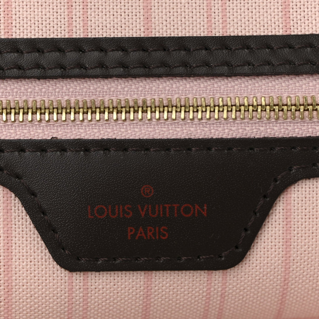 Louis Vuitton Damier Ebene Neo Neverfull MM Rose Ballerine