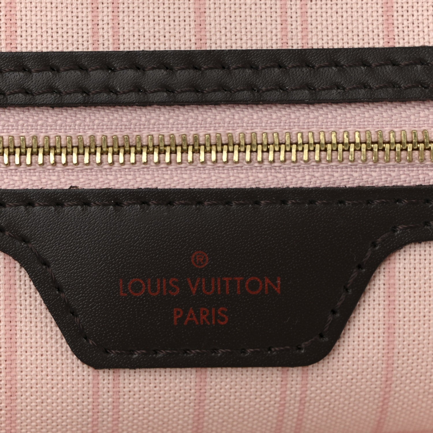 Louis Vuitton Damier Ebene Neo Neverfull MM Rose Ballerine